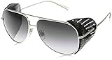 Occhiali da sole Emporio Armani AR6005BZ Occhiali da Sole, Silber (Silver/Black 301511), Taglia unica Donna