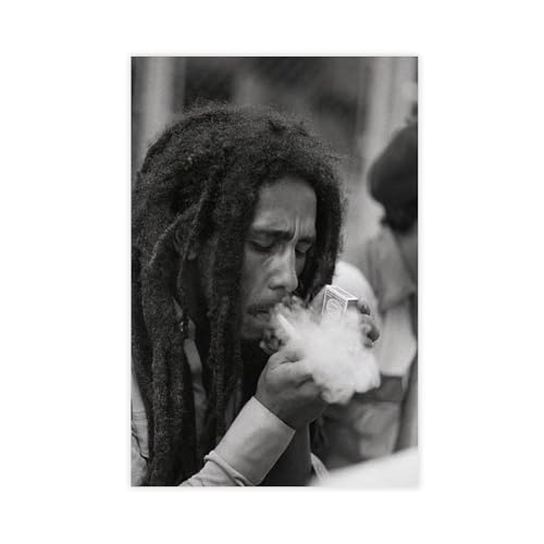IADNG Impression sur toile représentant chanteur reggae jamaïcain 20 x 30 cm