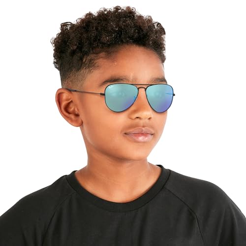 Image of Ray-Ban Junior Kids' Rj9506s Metal Aviator Sunglasses