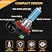 OQSNCV Fit for Hyundai Elantra (2011 2012 2013) Halogen Headlight Bulbs, H1 High Beam + H11 Low Beam Headlamp Replacement Bulbs Kit, Pack of 4