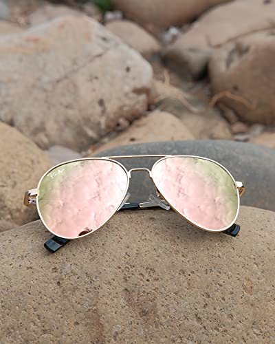 Image of Pro Acme Polarized Aviator Sunglasses for Men and Women 100% UV Protection, 58mm