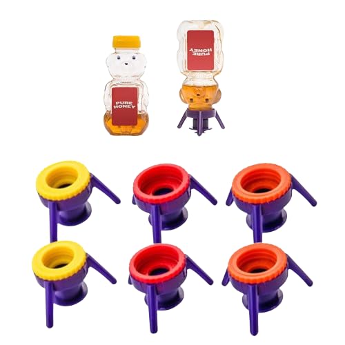 ZMWZJSY 6 Pieces Household Inverted Multifunctional Spice Bottle Caps Upside