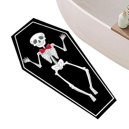 Alfombrilla de puerta de Halloween de secado rápido y lavable para exterior 2