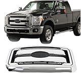 RainMan S Front Chrome Grille Grill Replacement for 2011-2016 Super Duty F250 F350 F450 F550