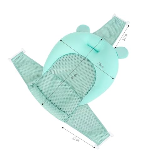Image of Baby Bath Seat Support Net Soft Infant Bathing Seat Support Mat Suspension Shower Pad Adjustable Non-Slip Newborn Bathtub Sling Mat Baby Sink Bather Tub Shower Net Bathtub Sit Up Mesh 0-6 Month