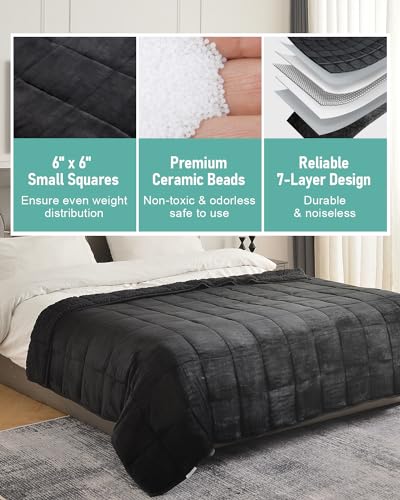 Wemore 1W855060801501 Sherpa Fleece Weighted Blanket thumb #5