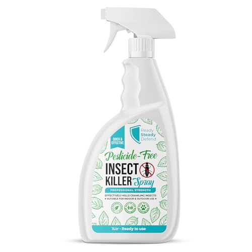 Insect Killer Spray 1 Litre | Targets All Crawling & Flying Insects | Effective Fly Killer and Flea Treatment for The Home | Insecticide-Spray Indoor & Outdoor | Approved for Use On Multiple Surfaces