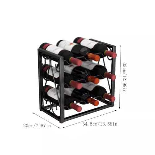 Soporte para botellas de vino SONGCHAO pequeño negro miniatura 2