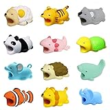 Moshkai 12 Pieces Cute Animals Cable Bites, Various Animal Cable Bites Cable Accessories Phone Cables Protectors