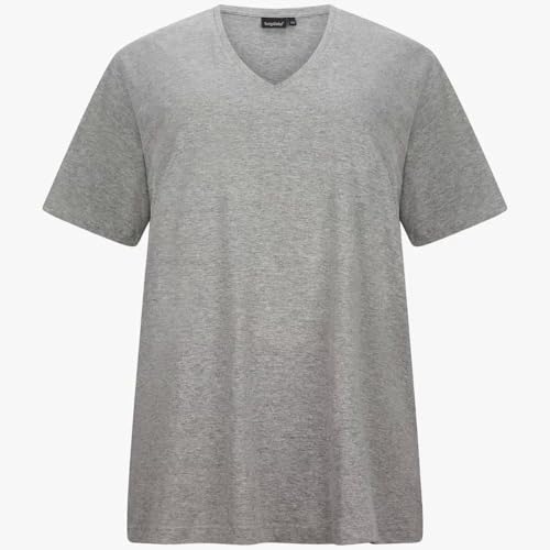 Bigdale - Camiseta premium para mujer de talla grande, gris, 9XL Grande