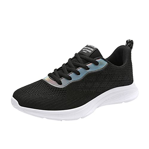 Genérico Zapatillas Mujer Trabajo Zapatillas Gym Mujer Zapatos de Mujer Casual Malla Transpirable Ligero Absorbente Blanda Zapatos Deportivos con Cordones Zapatillas Deportivas Mujer Bambas (A, 38)