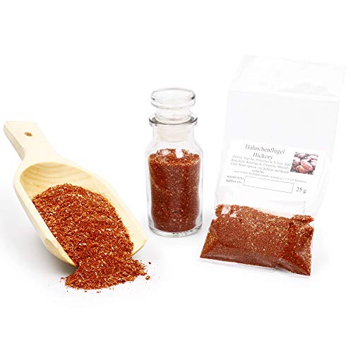 Hähnchenflügel Hickorygewürz | Brathähnchen Gewürzmischung mit Rauchsalz | BBQ Rub Chicken Marinade| glutenfrei 25g