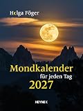 Mondkalender für jeden Tag 2027: Besonders ausführlich – Für alle, die es genau wissen wollen – klein und kompakt – Taschenkalender 10,5 x 14,0 cm
