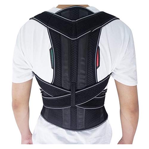 Corrector ortopédico de hombro para oficina y hogar: faja lumbar negra tamaño grande