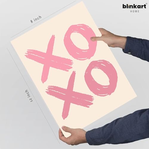 Image of BLINKART Typography Aesthetic Modern Art Walls With Frame | Natural Wood Texture | Living Room Bedroom Office Wall Decoration | Poster Home Decor Frames Wall Bedroom | 12x8 Inches (D576)