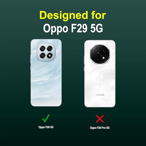 Image of Zapcase Back Case Cover for Oppo F29 5G | Compatible for Oppo F29 5G Back Cover | Liquid Silicon Magic Case with Camera Protection | Dark Green