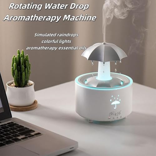 Humidificateur de pluie parapluie et diffuseur d'huiles essentielles avec télécommande - 6