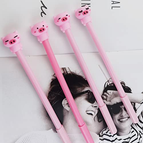 Bolígrafos de gel NSBELL 24 unidades diseño cerdito rosa miniatura 4