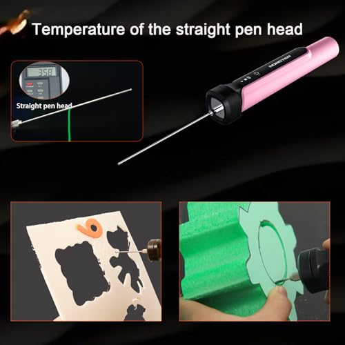 3 in 1 Foam Cutter Tool Kit, Up to 662 Degrees Fahrenheit Pink Foam Cutter Electric Foam Cutting Tool,Heated Foam Carving Knife Kit