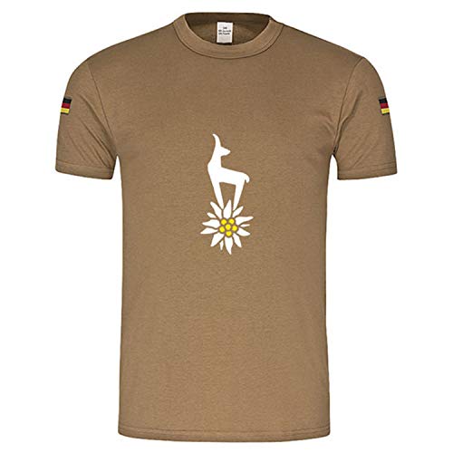 T-shirt tropical BW Tropiques Alpiniste Gams Edelweiss Fleur Alpine Saxe vêtement militaire