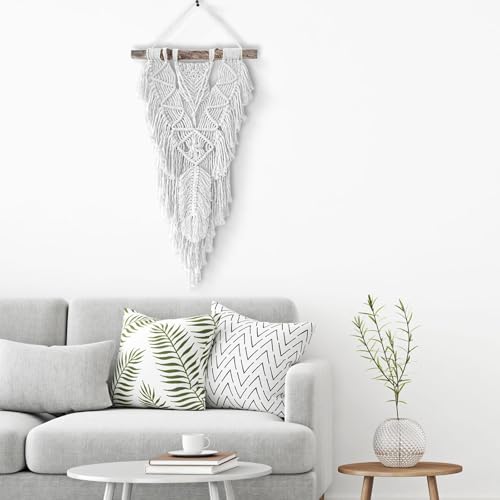 Image of ZUEXT Macrame Cord, White, 4mm x 547yds Cotton String Macrame Yarn