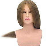 ★ Los modelos de peluquería tienen cabello humano natural, adecuado para decolorar / teñir, rizar / alisar, lavar / acondicionar, cortar el cabello con tijeras y maquinillas de afeitar, y peinar; Puede ser utilizado por peluqueros, peluqueros, peluqueros y estudiantes de escuelas de belleza.