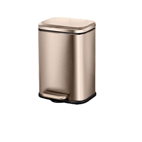 Miniatura 8 de Contenedor de basura De Pie De Cesto De Basura para Baño Sellado, Cubo De Basura De Scero Inoxidable para El Hogar, Bajo Ruido, Elevación Lenta,