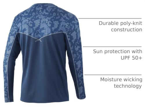 Image of HUK Men's Icon X Long Sleeve Shirt, Performance Fishing Shirt