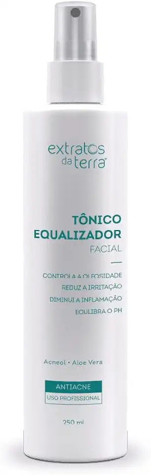 Tônico Equalizador 250 ml - Controla Oleosidade, Reduz Irritação e Auxilia na Cicatrização - Para Pele Acneica
