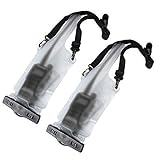 abcGoodefg Walkie Talkie Waterproof Rainproof Bag Case Pouch Holder for Motorola, Kenwood, Icom, Baofeng, Wouxun, Midland Two Way Radios 5' x 13.8' Clear White 2-Pack