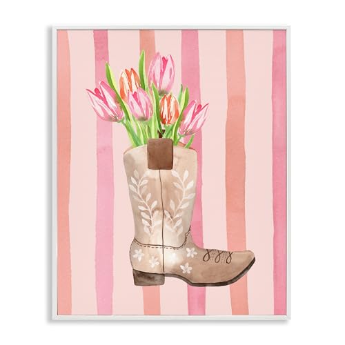 Tulipe cowgirl Nina Jacobs affiche encadrée cadeau anniversaire