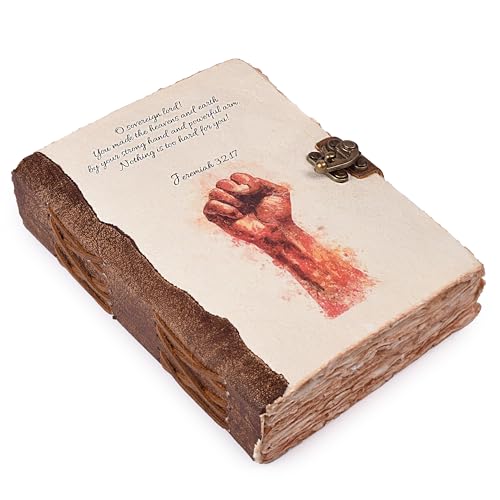 Journal de prière chrétienne en cuir pour méditation quotidienne et dessin