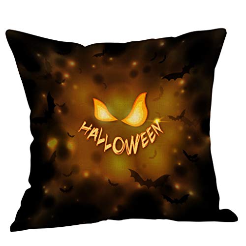 AKAIDE Pillowcase Fall Halloween Night Pattern Sofa Square Pillow Case Waist Throw Cushion Cover Sofa Home Decor