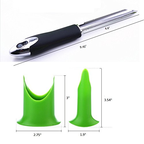 Zucchini Corer 3Pcs Fruit & Vegetable Corers Set, Cucumber Jalapeno Chili Bell Pepper Corer Tools Professional Kitchen Gadgets Quick To Remove The Seeds Of Your Veggies #TOP7