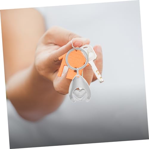 Porte-clés métalliques pour clés et chariot, l'accessoire courses idéal