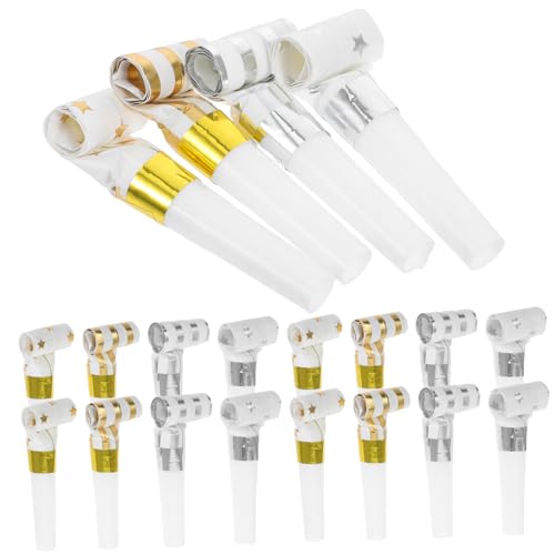 HEALLILY 24pezzi Trombette Da Festa Colorate Per Compleanni e Feste Fischietti Divertenti Per Adulti e Ragazzo Ragazza Accessori Per Celebrazioni Di Capodanno e Eventi Speciali