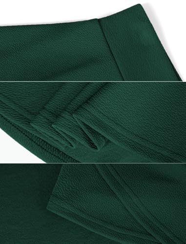 DJT FASHION Shorts for Women Basic Versatile Skorts Casual Stretchy Flared Skater Golf Tennis Mini Skirts with Shorts Large Evergreen