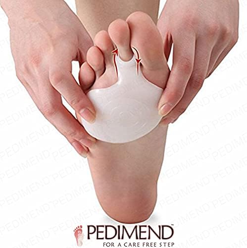 Pedimend Metatarsal Pads of Foot Cushions - Soft Gel Ball of Foot Pads Inserts Callus Metatarsal Foot Pain Relief Bunion Forefoot Cushioning Relief Foot Men and Women (2PAIR, White)