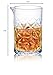 KITESSENSU Cocktail Mixing Glass 24oz 710ml - Crystal Bartender Accessories Glass Beaker to Mix & Stir Cocktails - Thick and Sturdy Bottom - Premium Seamless Design