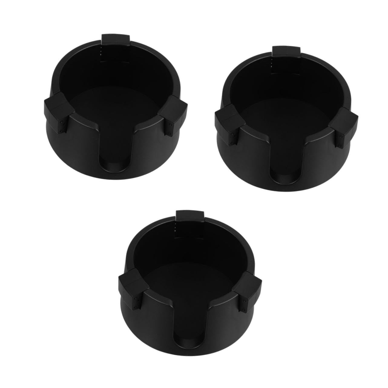 HAWILLOSCH 3pcs Insulated Cup Holder Spillproof Cup Holder Desk White Boat for Desk Couch Table Beverage