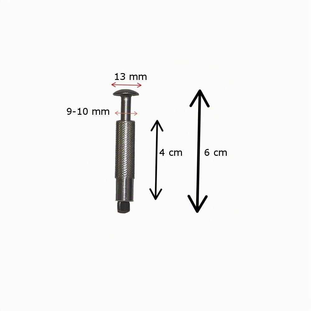 Telepiscinas Lot de 30 pitons à douille Fixation bâche de piscine 100 % inox et aluminium Escamotable Tout en une seule pièce