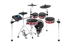 Alesis Strike Zone 8-Piece Professional Electronic Drum Kit with Mesh Heads (Black)