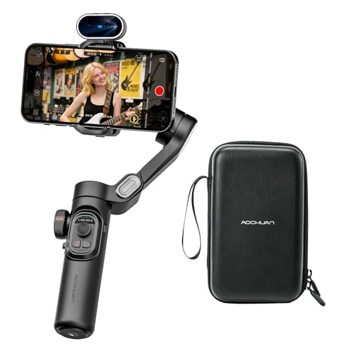 Image of XE AI Version,Gimbal Stabilizer for Smartphone,NO APP AI Tracking, Gesture Control,360°Inception Gimbal, Portable Hard Case for Camera, EVA Protective Storage Bag w/Hand Strap, Smart XE AI &B30