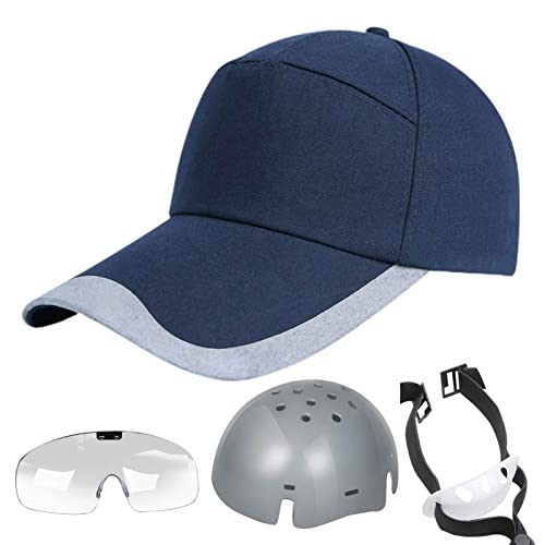 Chapéu de beisebol - Capacetes Scooter com Óculos - Tampas de segurança respiráveis ​​unissex para f