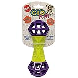 SPOT Geo Play Dual Texture Dog Toy Dumbbell