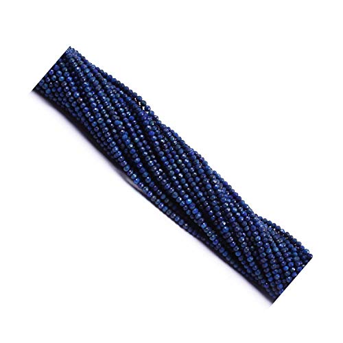 Lapis lazuli naturelle 2mm perles à facettes pour réparer et enfiler vos bijoux sans défaut