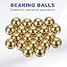 uxcell 20 Pcs Bearing Balls, 5.55mm Precision H65 Brass Bearing Balls Industrial Brass Ball Spheres for Machinery, Automotive, and DIY