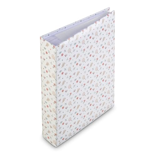 Hama Album fotografico con tasca "Floral" (200 foto 10 x 15 cm, 100 pagine, formato 19 x 25 cm, sacchetto per CD, motivo fiori) multicolore