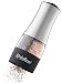 2-in-1 Electric Salt and Pepper Mill Battery Operated - Convenient One-Hand Operation, Refillable Base with Adjustable Coarseness - Sleek, Stylish Design