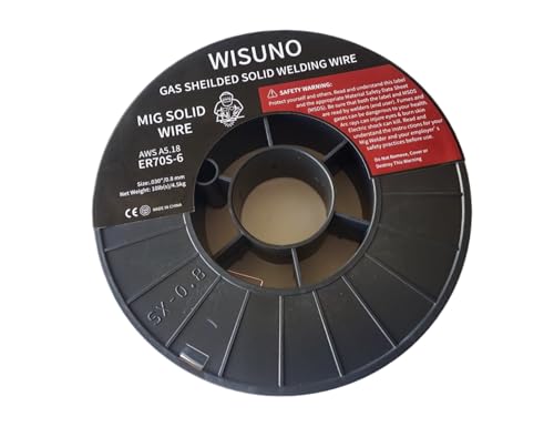 WISUNO Mild Steel MIG Welding Rods,ER70S-6 TIG Filler Rod .030"/0.8mm 10LB Welding Wire